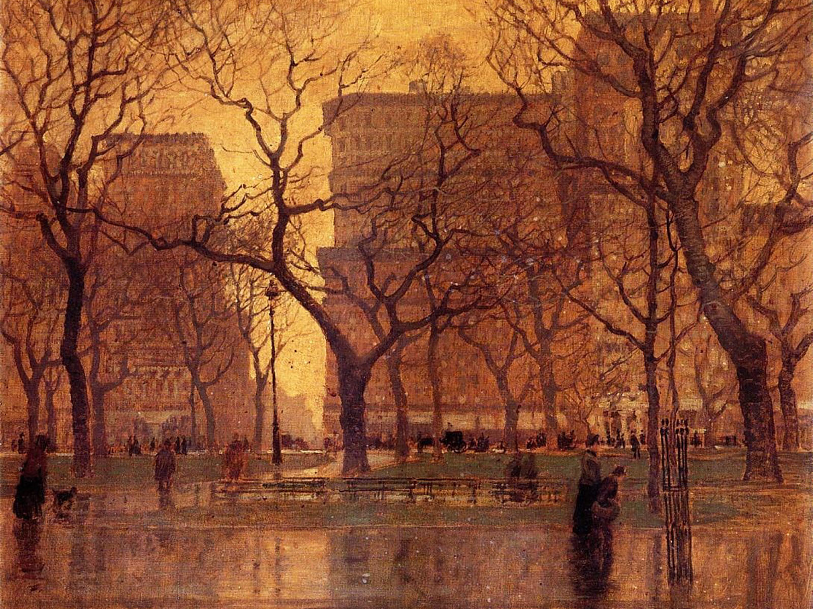 After the Rain, Paul Cornoyer (c. 1900).